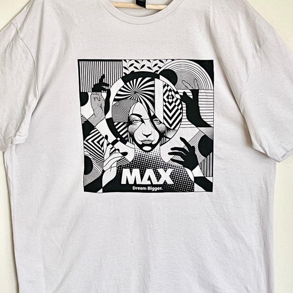 RARE Adobe Max 2023 Dream Bigger Graphic Light Gray T Shirt Adult XL - Picture 3 of 9